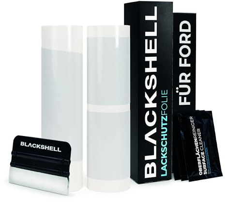 Blackshell® Lackschutz Set passend für Ford Kuga | ST-Line/Vignale | Bj. ab 2019 Transparent - passgenauer Ladekantenschutz, Einstiegsleisten inkl. Folierset