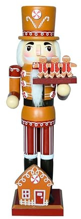URMAGIC Casse-Noisette Traditionnel Figurine/Soldat Fantoche Jouet en Bois,25cm/35cm Décoration Noël, Casse Noisette Ornements
