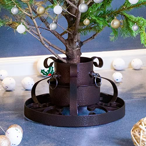 INLIFE Christbaumständer Antik Kupfer 29x29x15,5 cm,2.04kg,331321