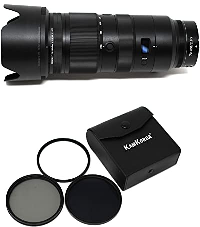 KamKorda Camera Lens 77mm Filter Kit with Z 70-200mm f/2.8 VR S Lens - Full Frame Telephoto Zoom for Sports Events Landscapes and Portraits compatible with Nikon Z Mirrorless Cameras 2 Year Warranty