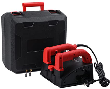 CDZHLTG Fresadora de Hormigón Profesional 1200 W - Para Muros, Escayola y Pared de Yeso - 150 mm de Ancho, Profundidad Ajustable 1-4 mm