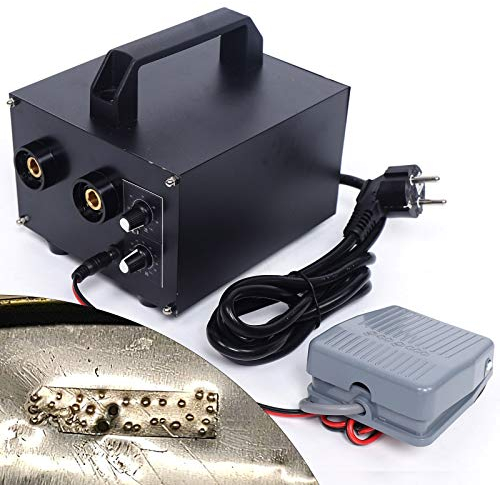 DSYOGX Punktschweißgerät Battery Spot Welder 1600A Akku Punktschweißgerät 6700W 0-100 Einstellbar 220V Schweißmaschine Set Einstellbare Spot Welder für Akkus