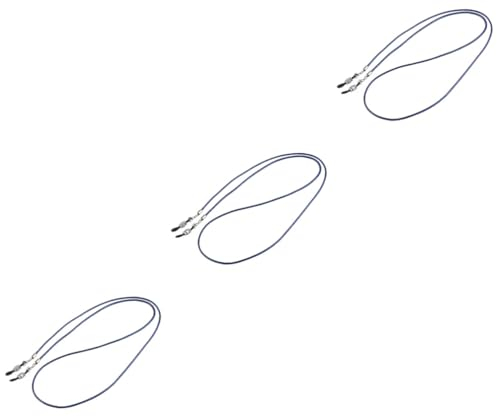 DEARMAMY 3 Stück Brillenkette Ohne Brille Elegante Dunkle Brillenkordel Brillenhalter Für Damen