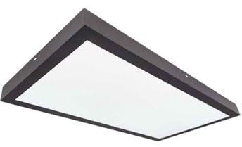 Panel LED Kisongo superficie 24W 6000K negro 60x30cm