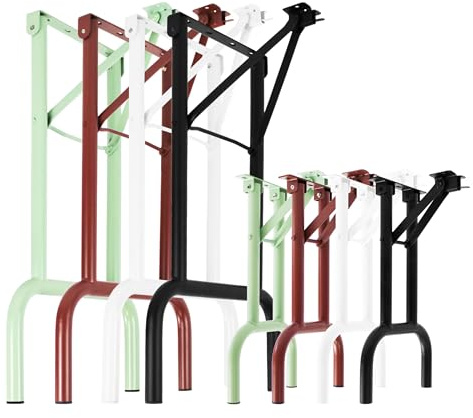 Natural Goods Berlin 2X Bankbeine Metall Schwarz für Bierzeltgarnitur klappbar (43 cm x 23 cm) - Bankfüße für Bierbank - Bankkufen Outdoor Bierbankgarnitur - Bankgestell Garten, Terrasse & Camping