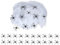 WeddHuis Halloween Decorazione Ragnatela, 100g bianco decorazione ragnatela all'aperto con 20 ragni neri orrore, all'aperto, case, giardino, casa stregata e forniture di partito