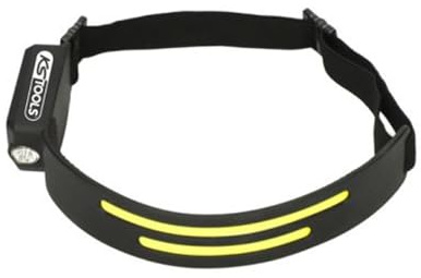 KS TOOLS 150.4520F lampe frontale flexible - lampe frontale led ultra | Lampe frontale LEDs flexible rechargeable, 300 lumens, éclairage puissant