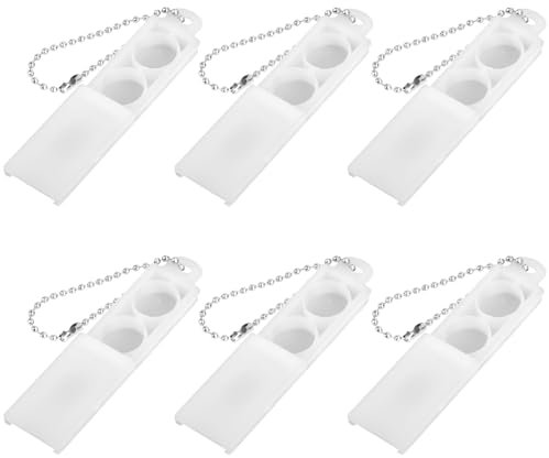 6pcs Étuis à Piles pour Appareils Auditifs, Boîtier en Plastique pour Piles avec Porte-Clés Boîte de Rangement pour Piles Étui de Transport pour Piles pour Appareils Auditifs pour Piles 312
