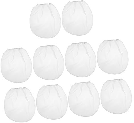 SEWOART 10pcs Drawstring Oil Paint Filter Bags High Elasticity Nylon Mesh Strainers for Painting Compatible Automotive and Art Projects