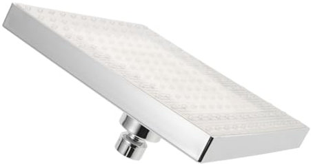 DIYEAH Cabezal de Ducha LED 8 Pulgadas Cuadrado Abs Ajustable Alta Presión Resistente al Agua Accesorio para Ducha Familiar