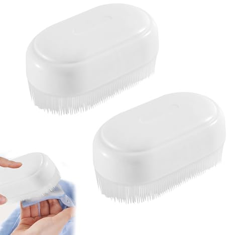 2PCS Sensory Brush Therapressure Therapy Brush Cradle Cap Brush for Kids Adults with Autism or Sensory Needs- Soft Bristles, Latex Free