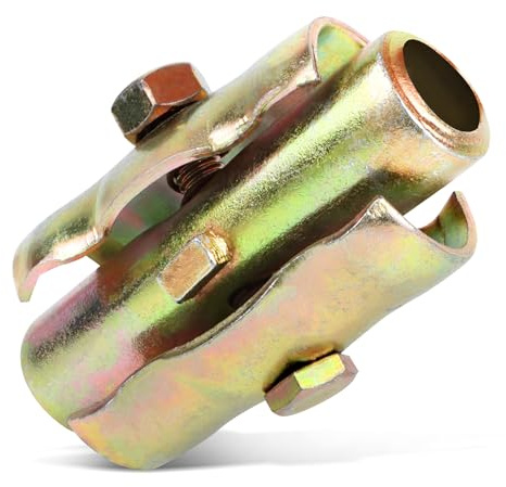 Scaffolding Coupling Steel Pipe Connector 48 x 48 mm Scaffolding Clamps with Collar Nut Scaffolding Clamp Horizontal for Attaching Scaffolding Anchor Rod
