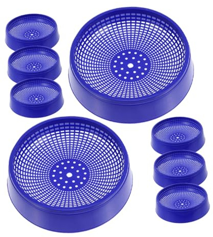 BESPORTBLE Set 8 Ciotole in Plastica per Nidificazione Uccelli, Porta-Vassoio Antiscivolo per Nidi di Piccioni e Colombe, Accessori per Allevamento e Schiusa, Compatibili Diverse Razze di Uccelli