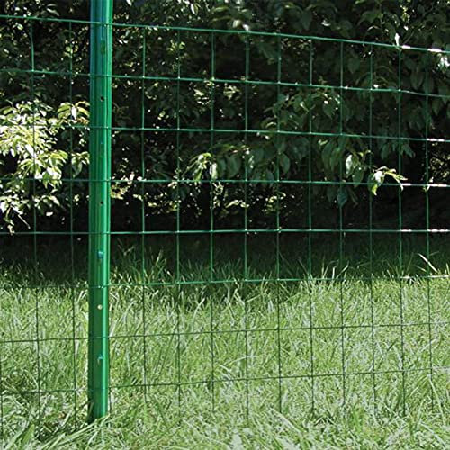 Vert Rouleau de Clôture en Treillis Métallique 1.2X30M Filet de Volaille de Jardin Polyvalent Galvanisé Enduit de PVC Treillis Métallique en Acier pour Ferme, Clôture, Jardin