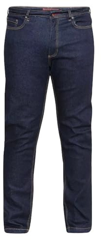 D555 Duke herr Cedric Tall Fit stretchjeans i indigoblå, Indigo, 42W x 38L