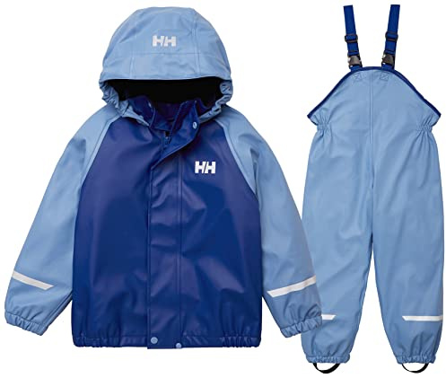 Helly Hansen Kids Bergen Fleece PU Rainset 2.0 Pantalon, Bleu, 104 Mixte Enfant