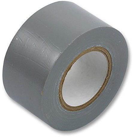 Cinta aislante de 19 mm x 20 m, color gris, cinta aislante eléctrica, 1 unidad | Cinta de PVC 1920GY