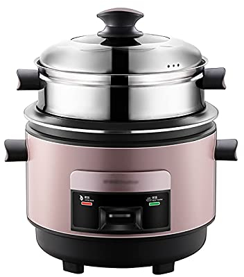 Simoll Cuiseur à Riz (5L) Cuiseur à Riz Mécanique Multifonctionnel, Cuisson à la Vapeur et Cuisson Double Usage, Conservation Intelligente de la Chaleur, pour 3-8 Personnes