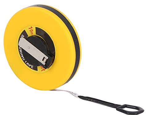 Glasfaser-Maßband, 10 M, Messbox, Lineal, Tiefenmesser (10cm)