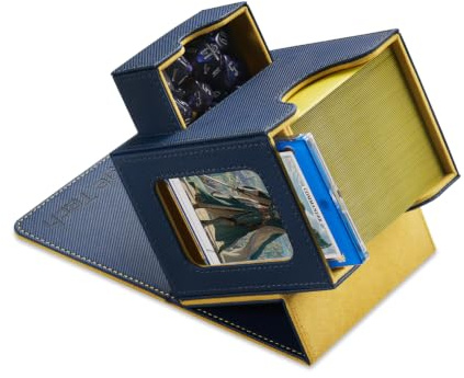 Mage Tech Boîte pour Decks Commander pour MTG - Conception Brevetée, Affichage Commander, Convient pour 100 Cartes Double-Sleeve, Porte-Carte Magnétique de 35pt & Plateau à Dés