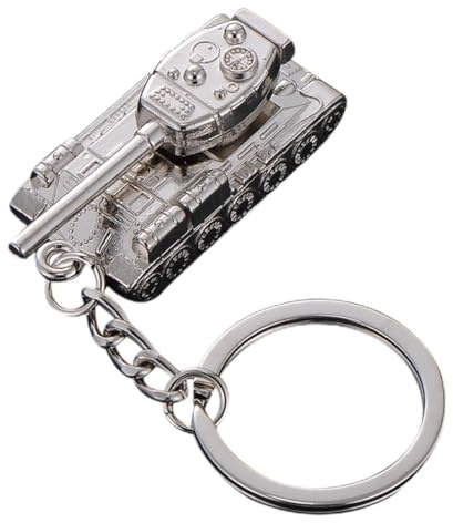 shilipu Llavero de tanque, modelo de tanque, llavero con colgante de metal, joyería de Navidad, regalo de cumpleaños, llavero para hombres y mujeres, multicolor, G