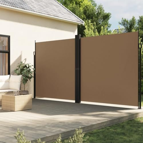 Bulliing Seitenmarkise Ausziehbar Sichtschutz Garten Sichtschutz Ausziehbar Balkon Seitenmarkise Taupe 200x1200 cm