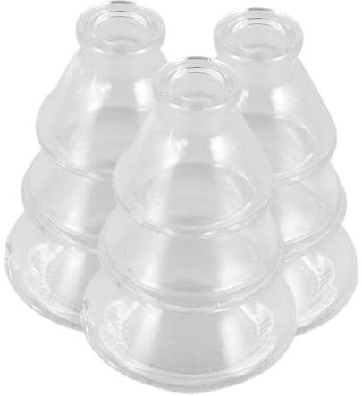 YARNOW 3stücke Klare Glasvasen Kleine Vasen Für Tischaufsteller Blumenvase Aus Glas Für Hydrokultur Knospenvasen Für Büro Und Wohnzimmerdekoration Baumform Glasvase Für Pflanzenarrangemen