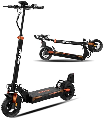HITWAY E Scooter mit straßenzulassung(ABE),10 Zoll Elektroroller für Erwachsene, Akku 15,6-27Ah, max 70-110 km (je nach Variante), 500W Motor (Peak 1200), Tubeless, App, Vollfederung