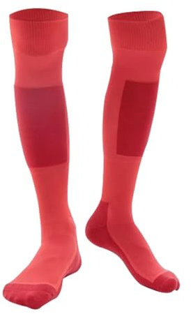 LYXXJRYBHD Fechtsocken, Fechtausrüstung, Atmungsaktive, Schweißabsorbierende, Hohe Und Lange Sportsocken, Fechtstrümpfe für Degen, Florett, Säbel, Unisex(Red,Small)