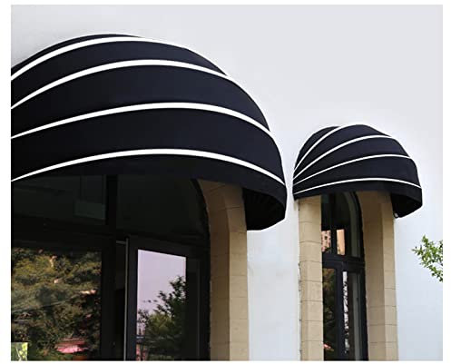 Pergola da esterno con tetto retrattile, facile da installare, per finestra/ingresso, copertura per porta d'ingresso, design a cupola in poliestere per protezione e riparo