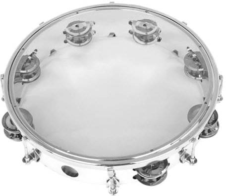 Abaodam Handgehaltenes Tamburin Selbststimmendes Handinstrument Für Erwachsene Hochwertige Percussion Mit Doppelten Ringen Für Musikunterricht Partys Und Konzerte