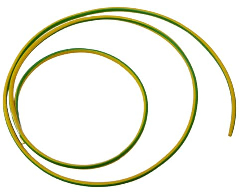 3mm Earth Sleeving Green/Yellow Cable Sleeve To use with Twin and Earth Cable, Bare Wire, etc (1 Metre)