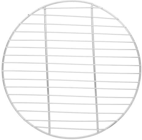 DECHOUS Grillage Barbecue Rond Acier Inoxydable Résistant Chaleur pour Viande Poisson et Légumes Maille de Gril Polyvalente pour Barbecue Extérieur et Camping