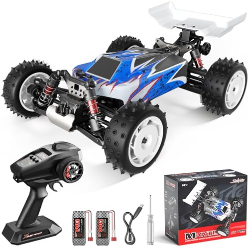 Yigowyigo 1:16 Ferngesteuertes Auto für Erwachsene: 4WD RC Auto Offroad 2,4 GHz 36km/h, RC Buggy mit 2X 1300mAh Batterien & RC390 Motor: RC Car für draußen ab 14 Jahre