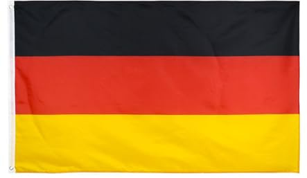 TAKONE Bandiera della Germania, 90 x 150 cm, resistente alle intemperie, in poliestere, per esterni, bandiera della Germania per esterni, Coppa del Mondo, Public Viewing, giardino e balcone