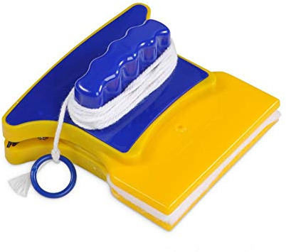 Double-Side Magnetic Glass Cleaner Wiper Window Mirror Fish Tanks Pad Scraper Home Cleaning Brush Squeegee Washing Equipment for Single Glazed Windows with 3-8mm Thickness