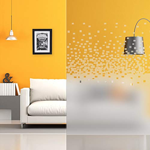 DIMEXACT - Film dépoli avec dégradé de Pixels - 152 cm x 1 m - en Rouleau