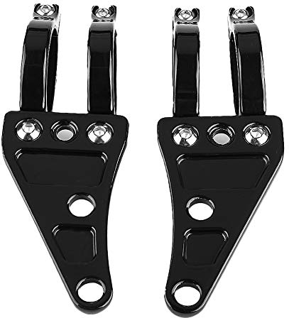 2 Pièces Support de Montage de Phare de Fourche Universel 35mm-41mm Réglable pour Moto - Lampe Frontale