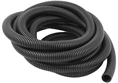 ANMOO 5M Length, 18.5mm OD Flexible Corrugated Plastic Tube | 15mm ID bendable plastic conduit for cable protection and pond use, works indoors and outdoors in gardens, homes and bedrooms