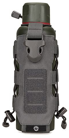 Tactical Water Bottle Pouch for Backpack MOLLE Water Bottle Holder Hydration Carrier Adjustable Molle Accessories for Travel Fishing Hunting Hiking Outdoor Activities
