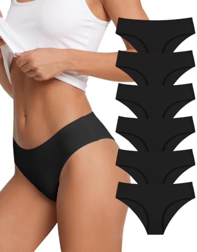 SHARICCA Damen Unterhosen Nahtlos Atmungsaktiv Stretch Damen Slip Hipster Bequeme Unterwäsche für Frauen Mehrpack