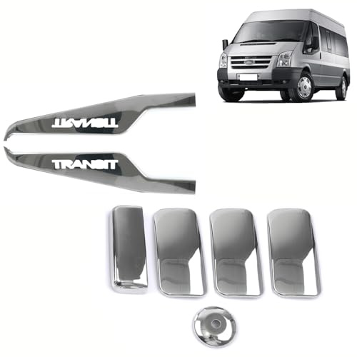 Robust Chrome Door Handle & Side Door Windows Sill Cover for Ford Transit Mk7 2006-2014