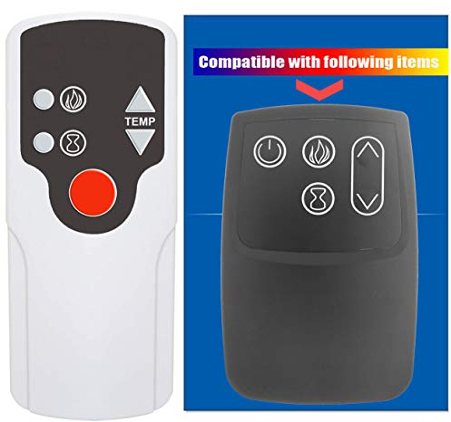 Replacement for Twin Star CHIMNEYFREE Electric Fireplace Heater Remote Control 2811332FGL-L 2811332FSL-L 2811332CGL-L 3211332FGL-L 3211332FSL-L 3211332CGL-L 3311332FGL-L 3311332FSL-L 3311332CGL-L