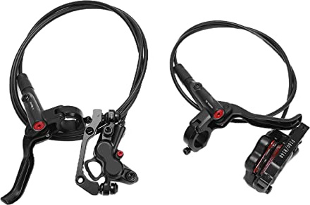 MTB Hydraulic Brakes Set, Bike Disc Brake Set Bicycle Oil Pressure Disc Brake Kit MT420 Front Rear Calipers 4 Piston with 1 Pair 160mm Disc Brake Rotor