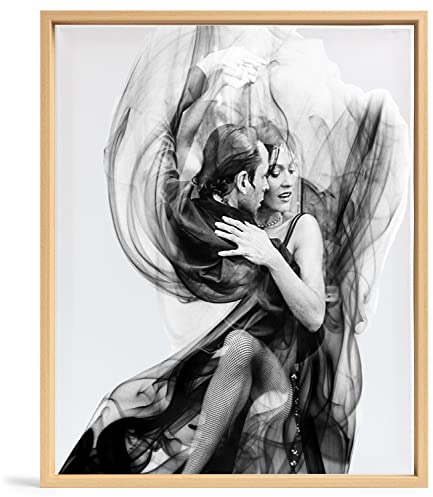 Bilderrahmen Leerrahmen für Leinwand Bilder auf Keilrahmen | Format 80x120 cm in Buche Holz Optik