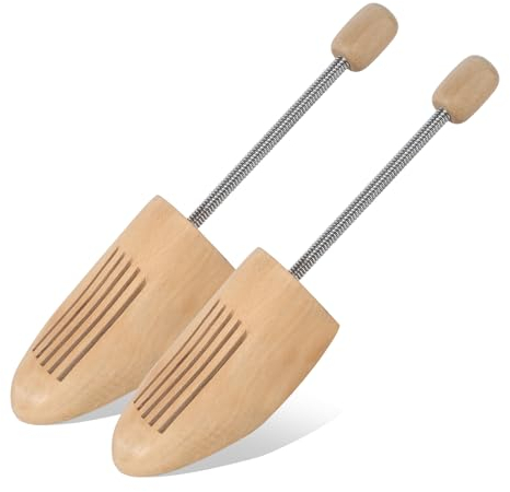 Tendiscarpe in Legno 1 Paio Forma Scarpe Shield Scarpe con Molla a Spirale Tendi Scarpe Tendiscarpe Uomo Allargascarpe Shoe Tree Allarga Scarpe per Stivali o Scarpe da Ginnastica (Taglia 39-41)