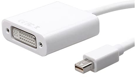 AJOHBM Thunderbolt M~Ni displayport Maschio a DVI-D. Convertitore Adattatore passivo Femminile- MDP a DVI-D - 1920 x 1200 / 1080p