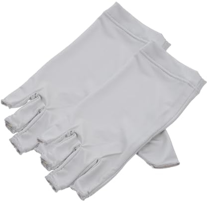 FRCOLOR 3 Pares Guantes Uv Guantes Anti Uv Para Manicura En Gel Uñas De Protección De Dedos Uv Guantes Proteccion Uv Mujer Gel Para Uñas De Las Mujeres Secadora Tela Proteccion Solar