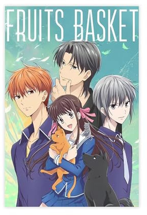 Jdekaec Anime Fruits Basket 1 Canvas Poster Wall Art Decor Print Picture Paintings for Living Room Bedroom Decoration Unframe-style 12x18inch(30x45cm)