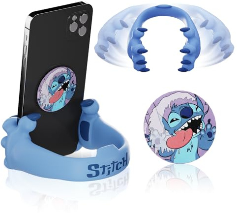 iJoy Disney Stitch Hands Phone Stand for Desk - Phone Holder for Home/Office/More - Lilo and Stitch Gifts for Girls, Boys, and All Fans